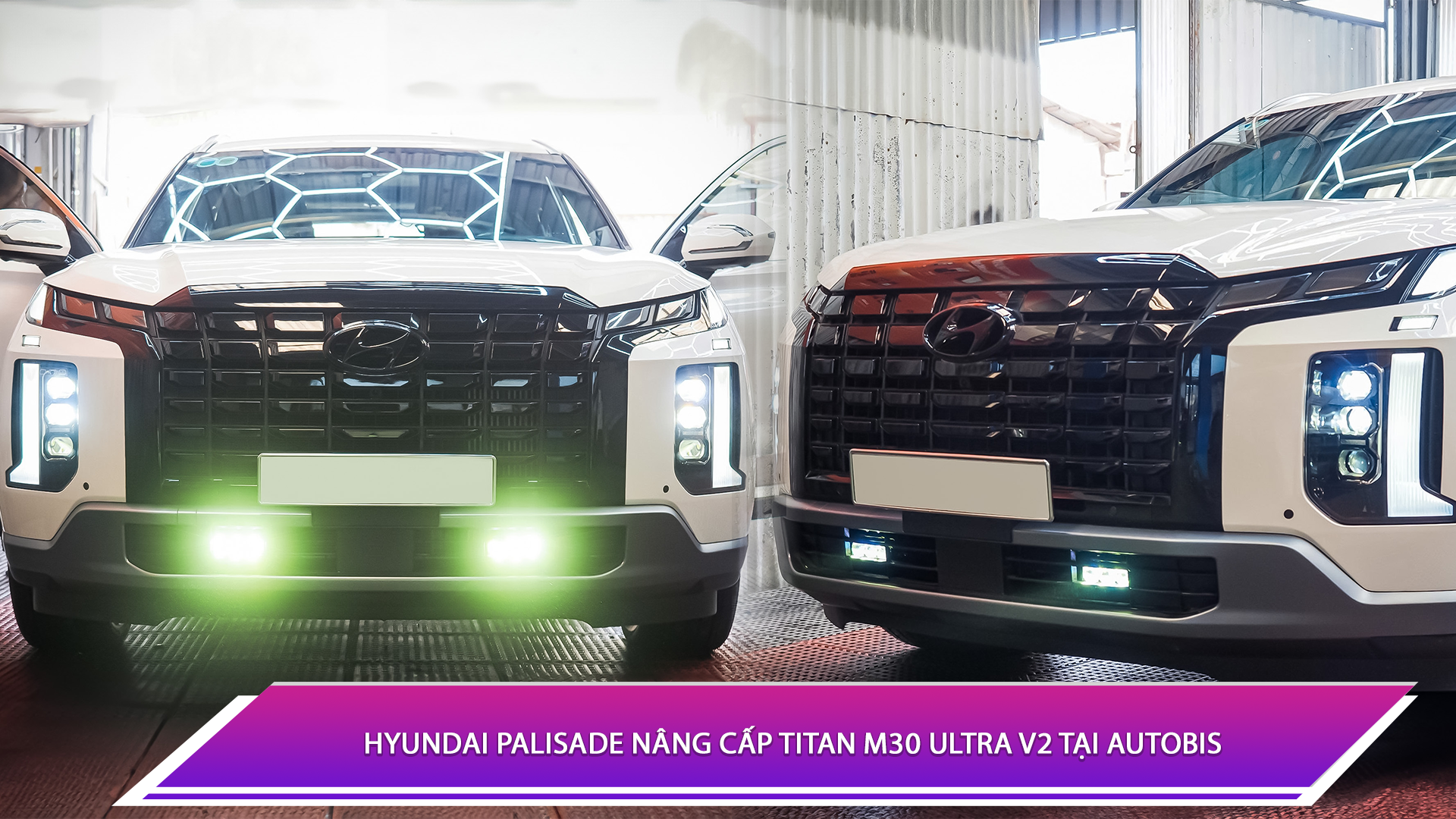Hyundai Palisade nâng cấp Titan M30 Ultra V2 tại AutoBis